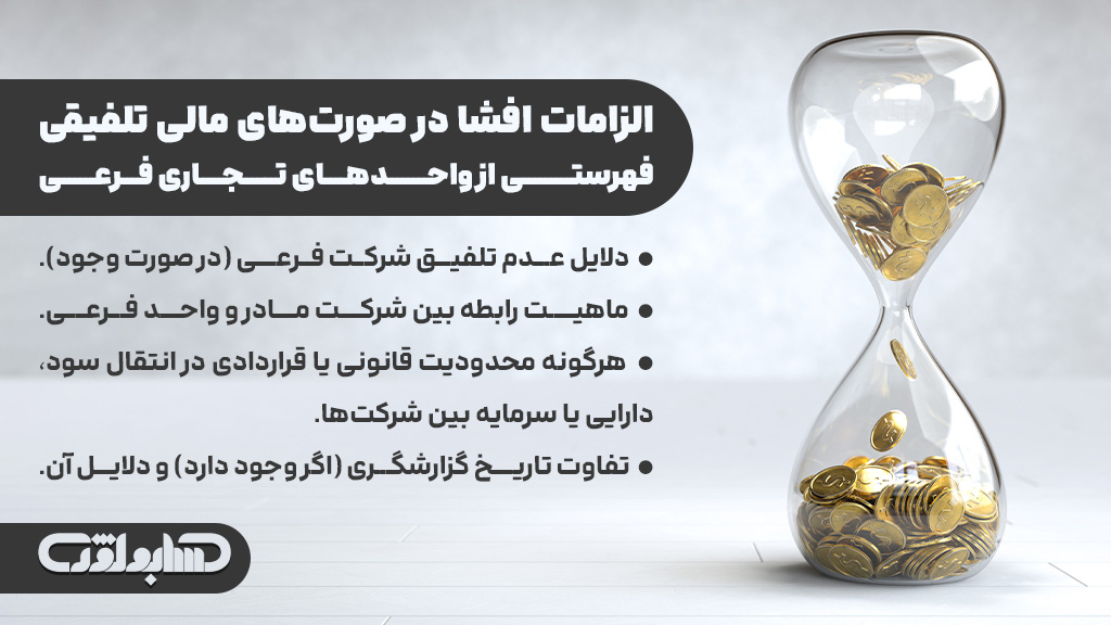 الزامات افشا در صورتهای مالی تلفیقی در استاندارد شماره 18 حسابداری